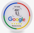 Round Review Card white