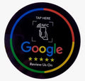 Round Review Card black