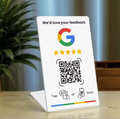 Standing Review Card white